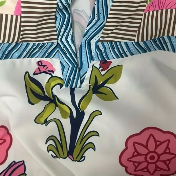 Floral printed short sleeve summer top - Picture 4 of 8